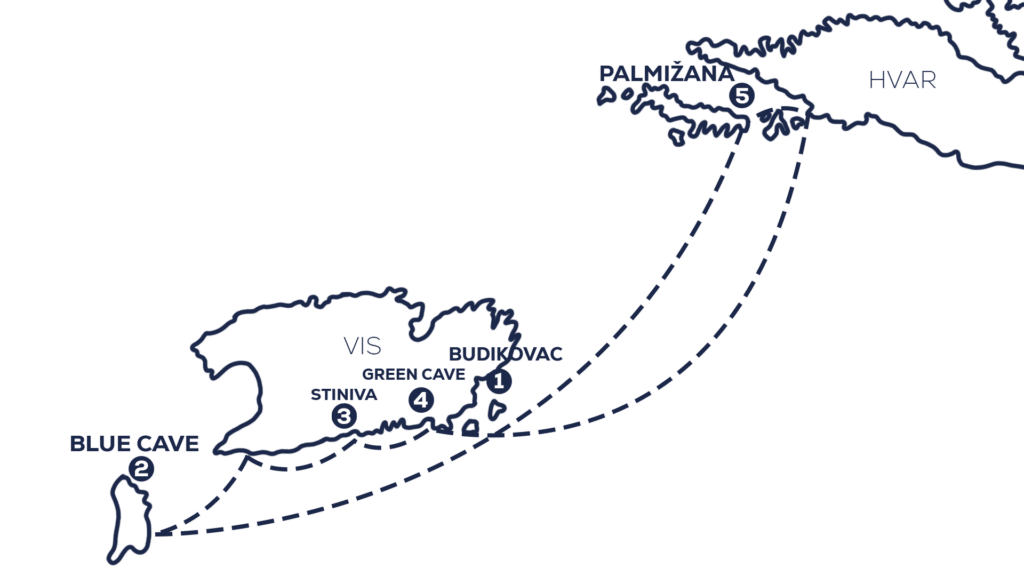 Blue Lagoon Budikovac Trip Map